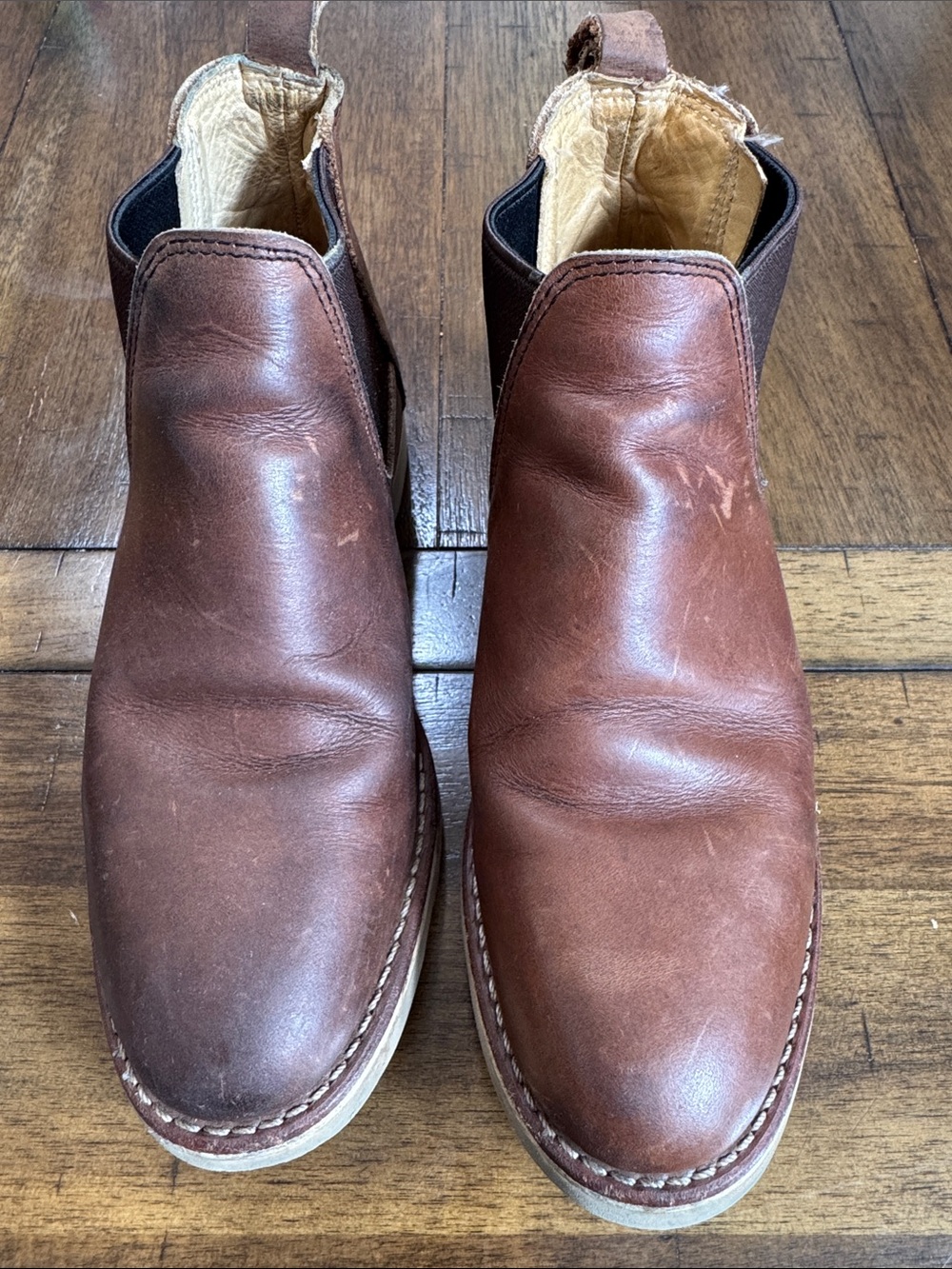 Red Wing Shoes Brown Leather Chelsea Ankle Boots